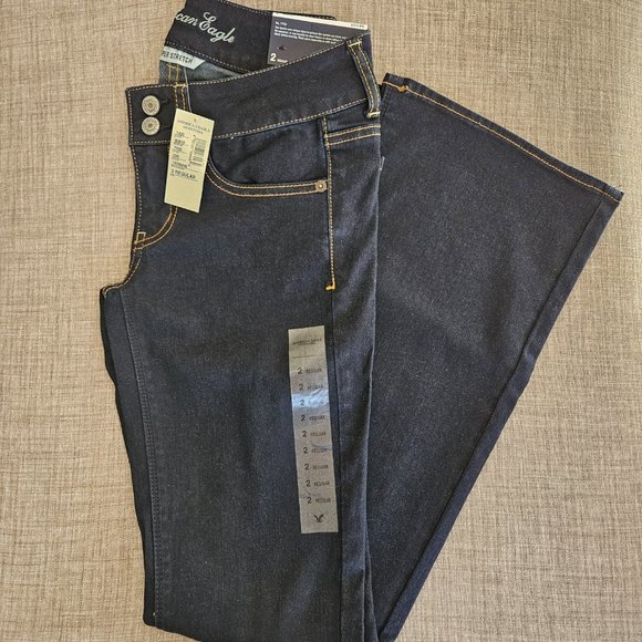 NWT American Eagle Artist Dark Wash Super Stretch Jeans - Picture 2 of 14